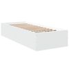 vidaXL Estrutura de cama 90x190 cm derivados de madeira branco