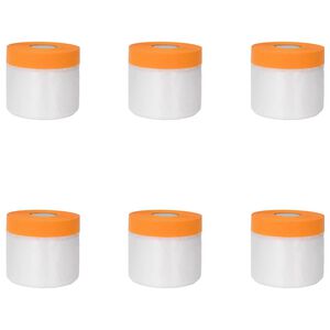 vidaXL Folha de Poeira com Fita Adesiva 6 unid. Transparente HDPE