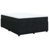 vidaXL Cama com molas/colch&atilde;o 140x200 cm veludo preto