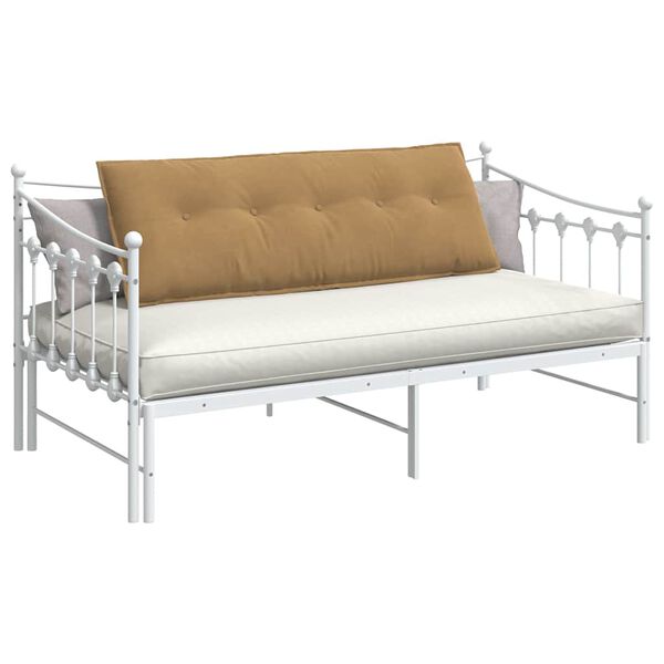 vidaXL Travesseiro para Costas Castanho 140 x 50 cm