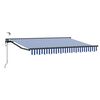 vidaXL Toldo Retr&aacute;til El&eacute;trico Azul, Branco, Antracite 2,5 x 2 m