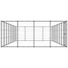 vidaXL Canil de exterior 43,56 m&sup2; a&ccedil;o