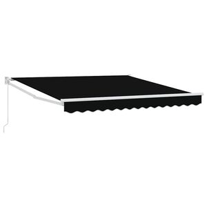 vidaXL Toldo retr&aacute;til Preto 300 x 250 x 165 cm