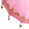 vidaXL Parasol Balin&ecirc;s 260 Rosa 210-220 cm Algod&atilde;o e madeira s&oacute;lida