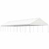 vidaXL Gazebo com telhado 20,07x5,88x3,75 m polietileno branco