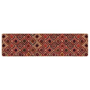 vidaXL Passadeira MARSA Multicolor 100 x 400 cm Poli&eacute;ster e PVC