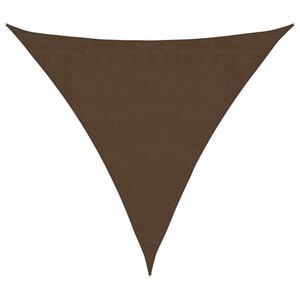 vidaXL Para-sol estilo vela 160 g/m&sup2; 3x3x3 m PEAD castanho