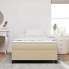 vidaXL Cama Box Cinza Claro e Branco 120 x 190 cm