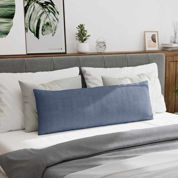 vidaXL Travesseiros de Sofá 2 pcs Azul 120 x 40 cm