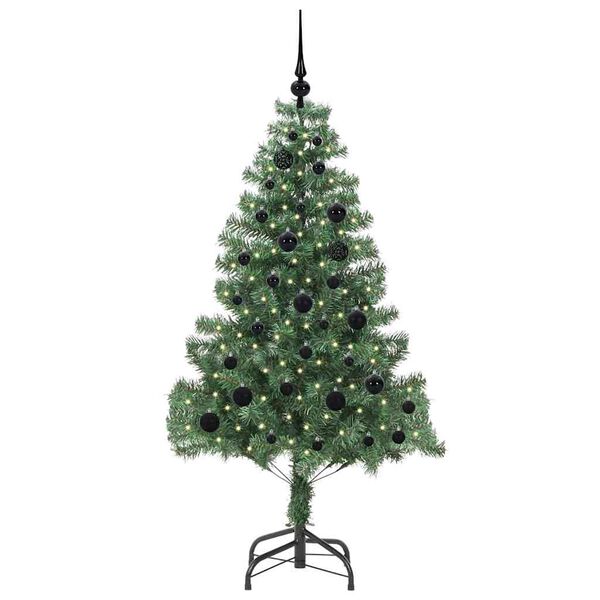 vidaXL &Aacute;rvore de Natal com 150 LEDs com suporte Verde 150 cm PVC