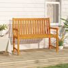 vidaXL Banco de jardim 220 cm madeira de ac&aacute;cia maci&ccedil;a