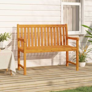 vidaXL Banco de jardim 110 cm madeira de ac&aacute;cia maci&ccedil;a