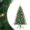 vidaXL &Aacute;rvore de Natal Artificial Pr&eacute;-iluminada Verde 120 cm PVC