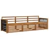 vidaXL Conjunto de Sof&aacute;s para Exterior 3 pcs Natural