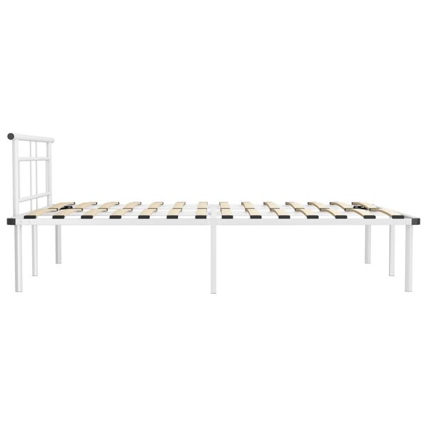 vidaXL Estrutura de cama metal 160x200 cm branco
