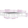 vidaXL Estrutura cama pequena casal 120x190 cm pinho maci&ccedil;o preto