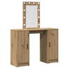 vidaXL Mesa de vestir Castanho 102 x 33 x 135 cm Derivados de Madeira