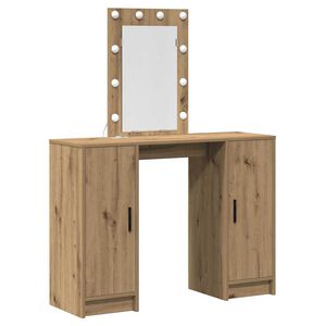 vidaXL Mesa de vestir Castanho 102 x 33 x 135 cm Derivados de Madeira