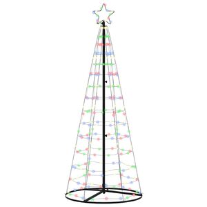 vidaXL &Aacute;rvore de Natal LED EKENAS 250 cm 390 LED Multicolorido A&ccedil;o