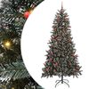 vidaXL &Aacute;rvore de Natal Artificial Verde 210 cm PVC, Pl&aacute;stico e A&ccedil;o