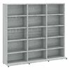 vidaXL Arm&aacute;rio p/ CD 100x23x89,5 cm derivados madeira cinzento sonoma
