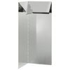 vidaXL Cerca de Caracol 10 x 10 x 25 cm A&ccedil;o Galvanizado Prateado