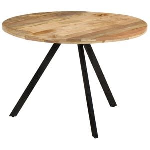 vidaXL Mesa de jantar 110x75 cm madeira de mangueira maci&ccedil;a
