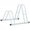 vidaXL Suporte independente para 2 bicicletas a&ccedil;o galvanizado