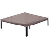 vidaXL Capa de Gazebo com telhado Cinzento-acastanhado 300 x 300 cm