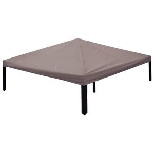 vidaXL Capa de Gazebo com telhado Cinzento-acastanhado 300 x 300 cm