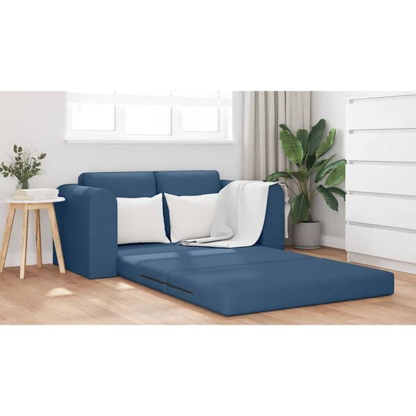 vidaXL Sof&aacute;-Cama 60cm Azul tecido