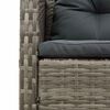 vidaXL Conjunto de Sofá de Jardim 6 pcs cinzento e cinzento escuro