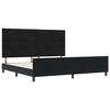 vidaXL Cama Box com cabeceira Preto 200 x 200 cm Veludo