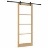 vidaXL Porta Deslizante Natural 93 x 232 cm