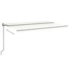 vidaXL Toldo retr&aacute;til autom&aacute;tico 500x300 cm cor creme