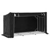 vidaXL Rack de lenha tampa de chuva 200,5x80,5x110,5cm a&ccedil;o galvanizado