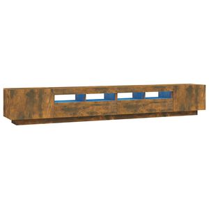 vidaXL Conjunto m&oacute;veis de TV 3pcs c/ LEDs madeira carvalho fumado