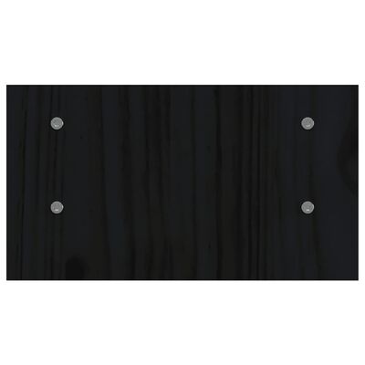vidaXL Suporte para monitor 50x27x15 cm madeira de pinho maciça preto