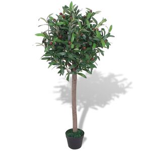 vidaXL Planta loureiro artificial com vaso 120 cm verde