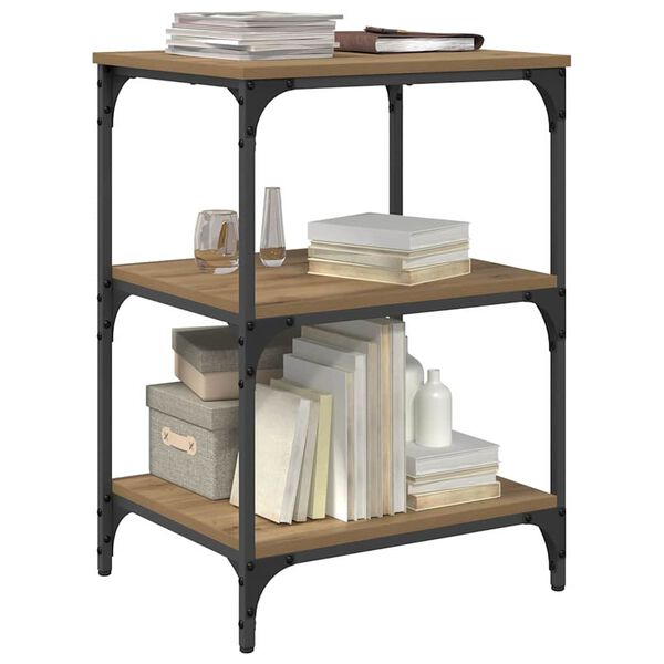 vidaXL Suporte para Impressora Carvalho Artesanal 50 x 41 x 75 cm