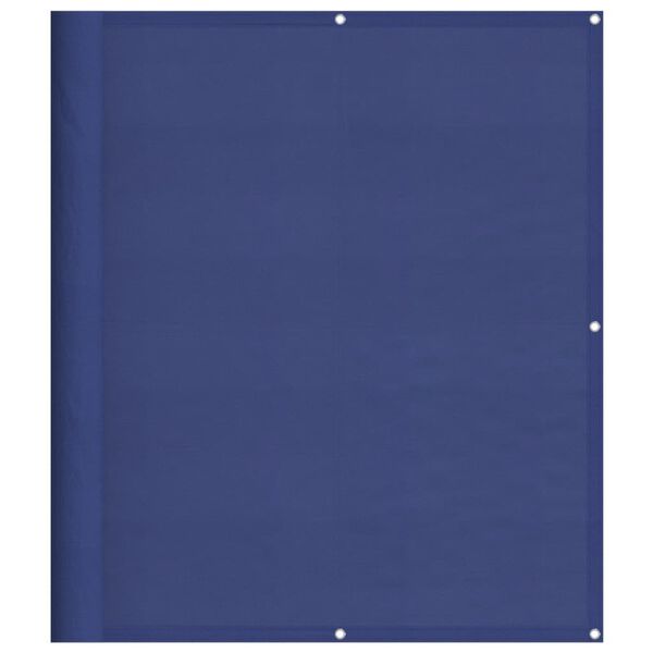 vidaXL Tela de varanda 120x700 cm 100% poli&eacute;ster oxford azul