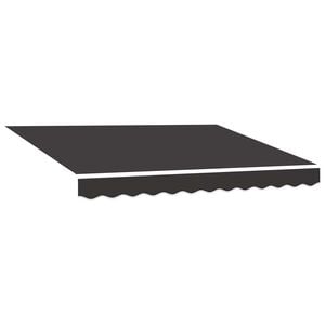 vidaXL Tecido de substitui&ccedil;&atilde;o para toldo cinzento 300x250 cm poli&eacute;ster