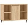 vidaXL Arm&aacute;rio p/ casa banho 80x33x60cm deriv. madeira carvalho sonoma