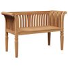 vidaXL banco Castanho 127,5 x 52 x 80 cm Madeira de teca maci&ccedil;a