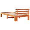 vidaXL Estrutura da Cama com cabeceira Marrom Cera 75 x 190 cm