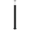 vidaXL Lumin&aacute;ria de poste com sensor, 110 cm, preta, IP44