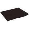vidaXL Tampo de mesa 60x50x2 cm carvalho tratado castanho-escuro