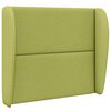 vidaXL Orelha de Cabeceira Verde 80 x 23 x 6 cm tecido