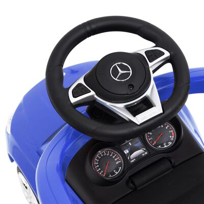 vidaXL Carro infantil de empurrar Mercedes-Benz C63 azul