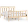 vidaXL Estrutura de cama 120x200 cm madeira de pinho maci&ccedil;a